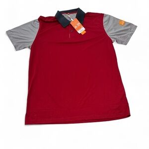 NWT Con.struct Polo Shirt Mens L Red Save Them All Animal Shelter Odor Control